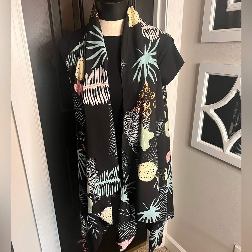 Tropical Print Vest